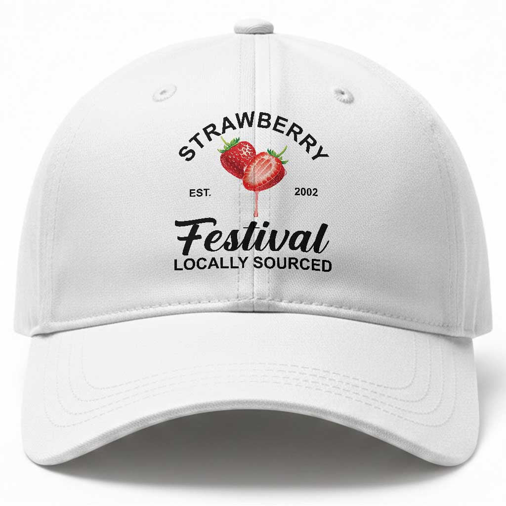 Strawberry Vintage Baseball Cap Summer Fruit Strawberry Festival Cottagecore TS10 Print Your Wear