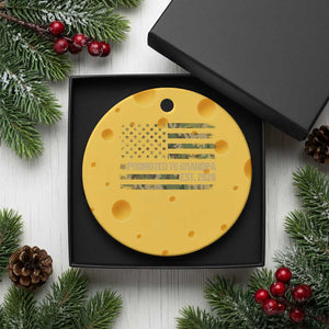 Promoted To Grandpa Est. 2026 Ceramic Ornament Retro Camo American Flag TS10 1pc Yellow Cheese Print Your Wear