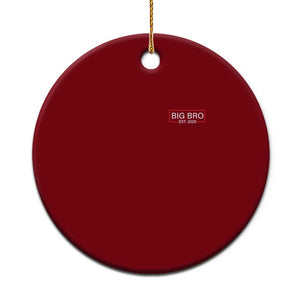 Big Bro Est 2026 Ceramic Ornament Brother Announcement TS10 1pc Red Print Your Wear
