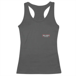Big Bro Est 2026 Racerback Tank Top Brother Announcement TS10 Dark Heather Print Your Wear