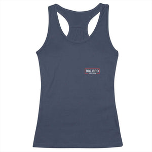 Big Bro Est 2026 Racerback Tank Top Brother Announcement TS10 Navy Print Your Wear