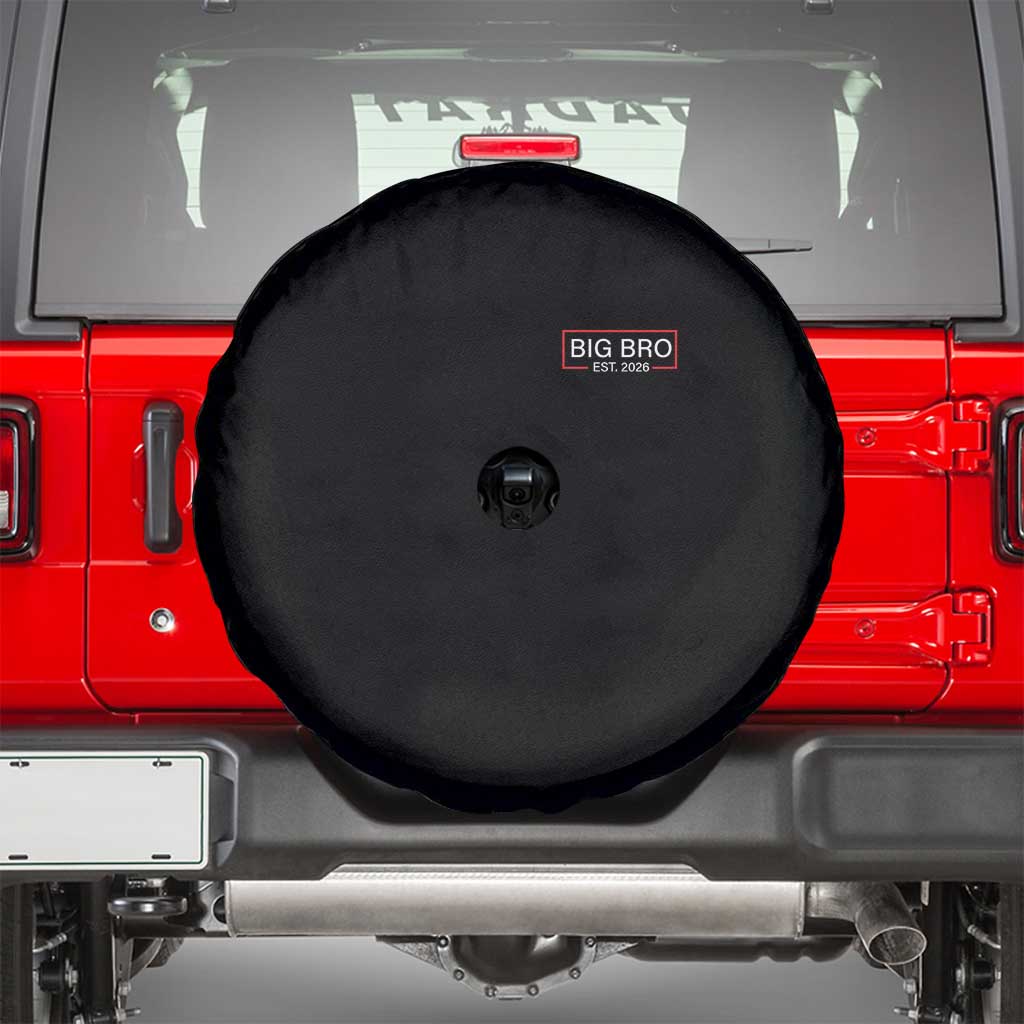 Big Bro Est 2026 Spare Tire Cover Brother Announcement TS10 Black Print Your Wear