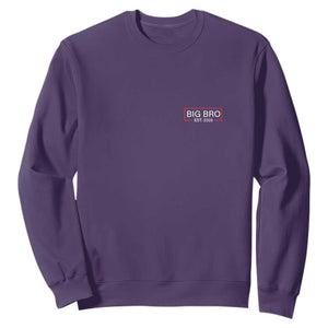 Big Bro Est 2026 Sweatshirt Brother Announcement TS10 Purple Print Your Wear