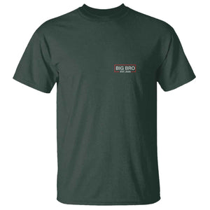Big Bro Est 2026 T Shirt Brother Announcement TS10 Dark Forest Green Print Your Wear