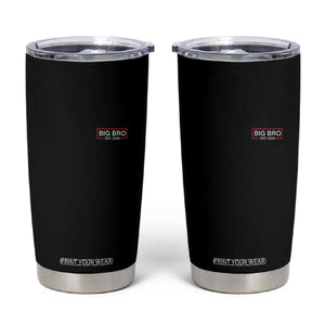 Big Bro Est 2026 Tumbler Cup Brother Announcement TS10 Black Print Your Wear