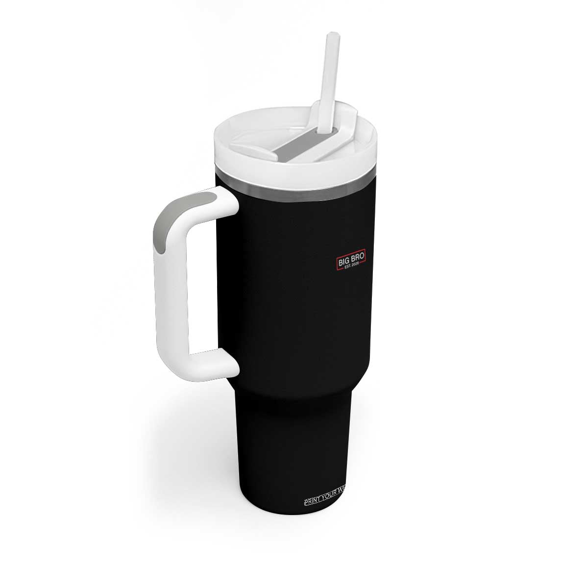 Big Bro Est 2026 Tumbler With Handle Brother Announcement TS10 Print Your Wear