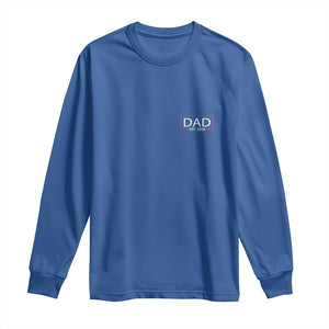 New Dad 2026 Long Sleeve Shirt First Fathers Day Promoted To Daddy Est 2026 TS10 Royal Blue Print Your Wear
