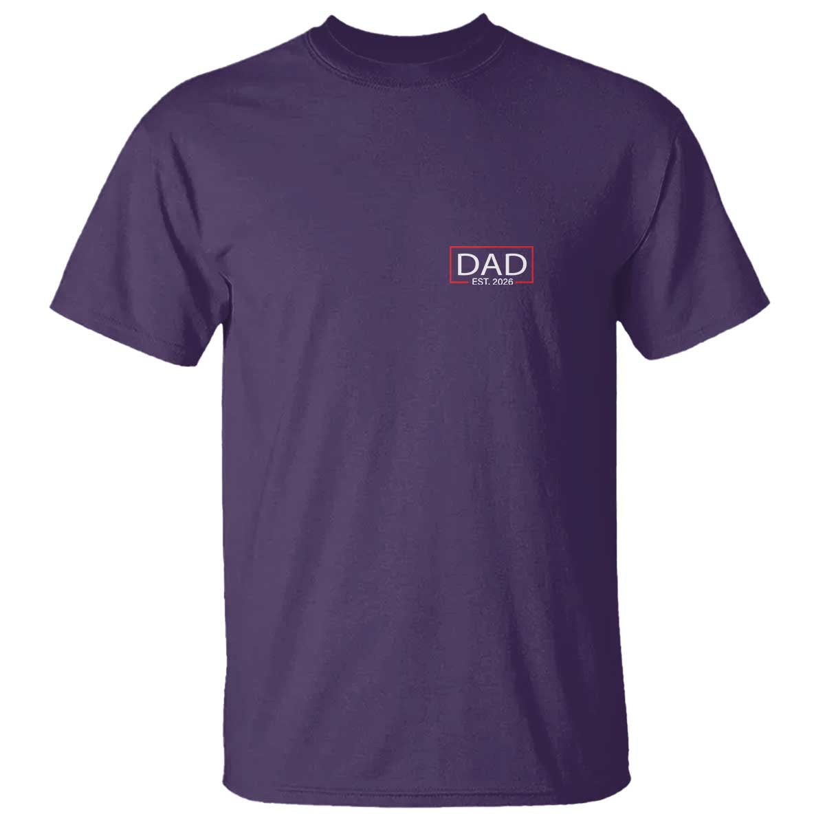 New Dad 2026 T Shirt First Fathers Day Promoted To Daddy Est 2026 TS10 Purple Print Your Wear