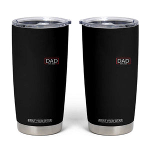 New Dad 2026 Tumbler Cup First Fathers Day Promoted To Daddy Est 2026 TS10 Black Print Your Wear
