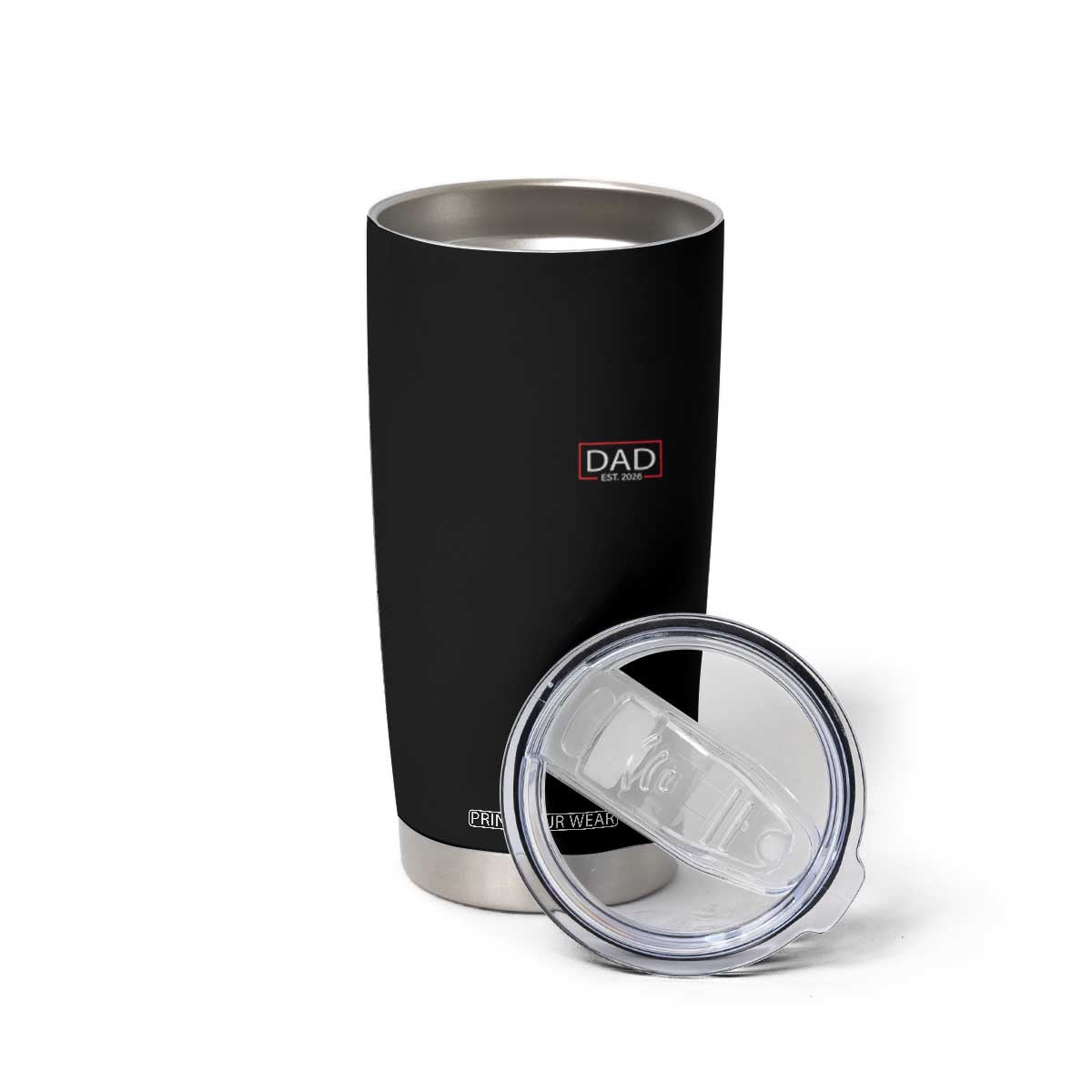 New Dad 2026 Tumbler Cup First Fathers Day Promoted To Daddy Est 2026 TS10 Print Your Wear