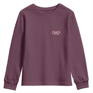 New Dad 2026 Youth Sweatshirt First Fathers Day Promoted To Daddy Est 2026 TS10 Maroon Print Your Wear
