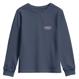 New Dad 2026 Youth Sweatshirt First Fathers Day Promoted To Daddy Est 2026 TS10 Navy Print Your Wear