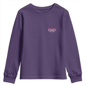New Dad 2026 Youth Sweatshirt First Fathers Day Promoted To Daddy Est 2026 TS10 Purple Print Your Wear