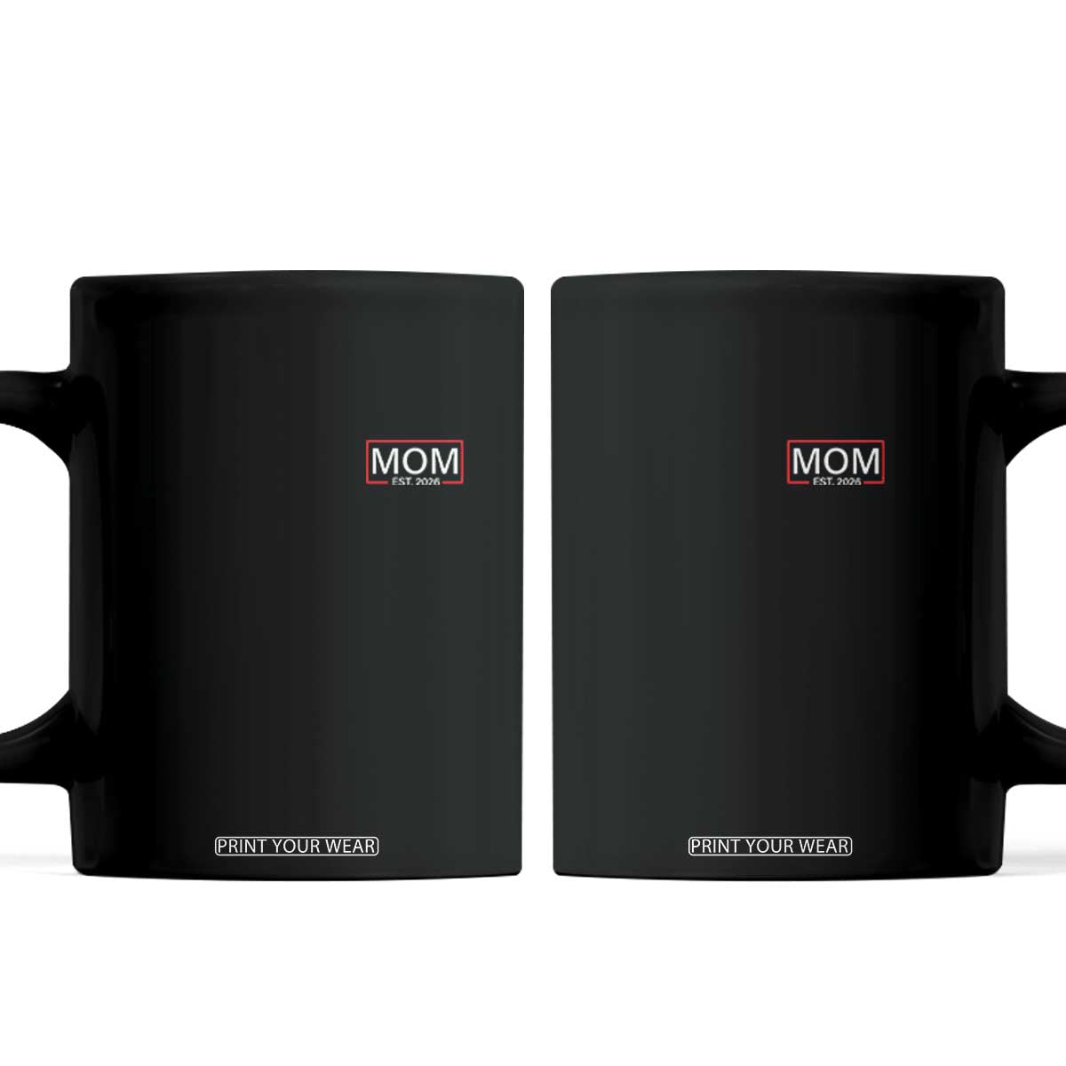 Mom Est 2026 Coffee Mug New Mama Pregnancy Reveal TS10 Black Print Your Wear