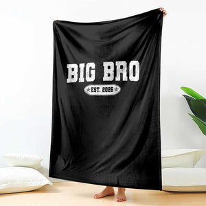Big Bro Est 2026 Throw Blanket Promoted To Brother Sibling Reveal TS10 Print Your Wear