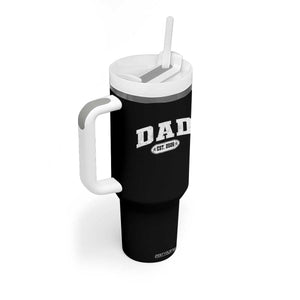 New Dad 2026 Tumbler With Handle Promoted To Daddy Est 2026 TS10 Print Your Wear