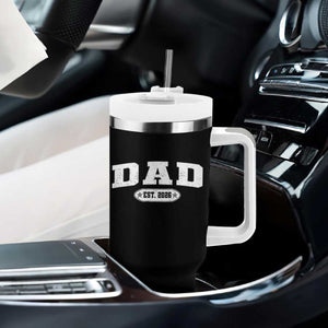 New Dad 2026 Tumbler With Handle Promoted To Daddy Est 2026 TS10 Print Your Wear