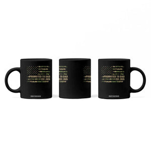 Promoted To Dad Est 2026 Coffee Mug Retro Camo American Flag TS10 Print Your Wear