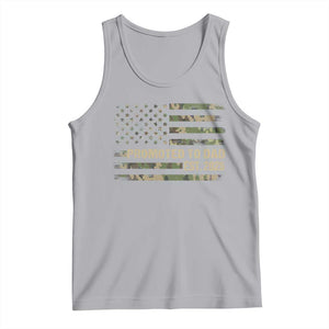 Promoted To Dad Est 2026 Tank Top Retro Camo American Flag TS10 Athletic Heather Print Your Wear