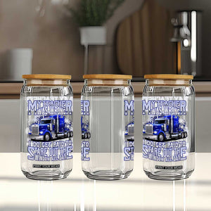 Funny Truck Driver Glass Can My Teacher was Wrong Trucker Gift TS10 Print Your Wear