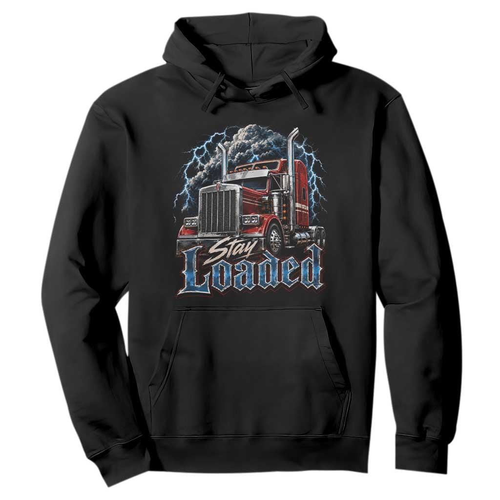 Truck Driver Hoodie Funny Trucker Husband Big Rig Semi Trailer Truckin TS10 Black Print Your Wear