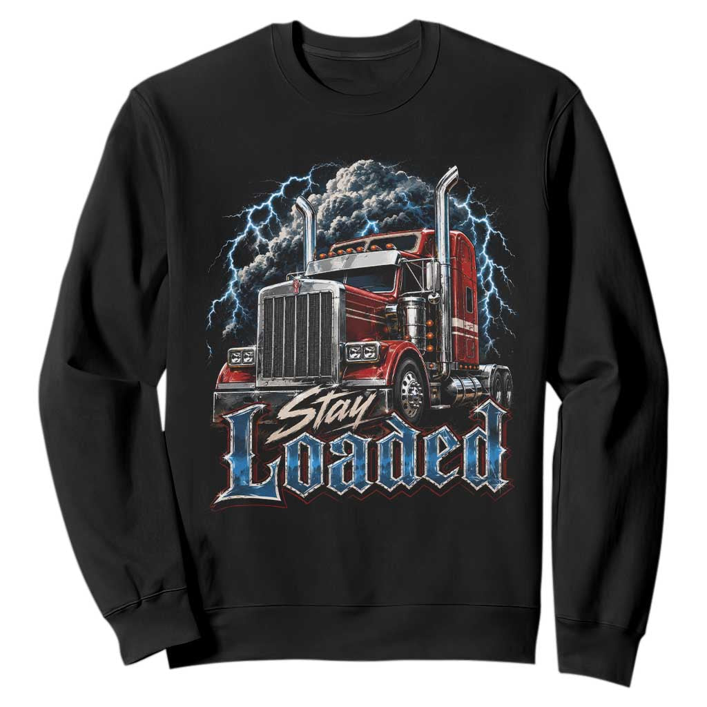 Truck Driver Sweatshirt Funny Trucker Husband Big Rig Semi Trailer Truckin TS10 Black Print Your Wear