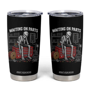 Electrician Skeleton Tumbler Cup Waiting On Parts Funny Graphic TS10 Black Print Your Wear