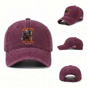 Electrician Lineman Skeleton Graphic Washed Cotton Baseball Cap Pullin Wire Til I Retire TS10 Washed Cap Universal Fit Burgundy Print Your Wear