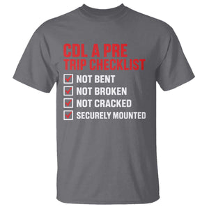 CDL A Pre Trip Checklist Trucker T Shirt Driver Safety Inspection Graphic TS10 Charcoal Print Your Wear