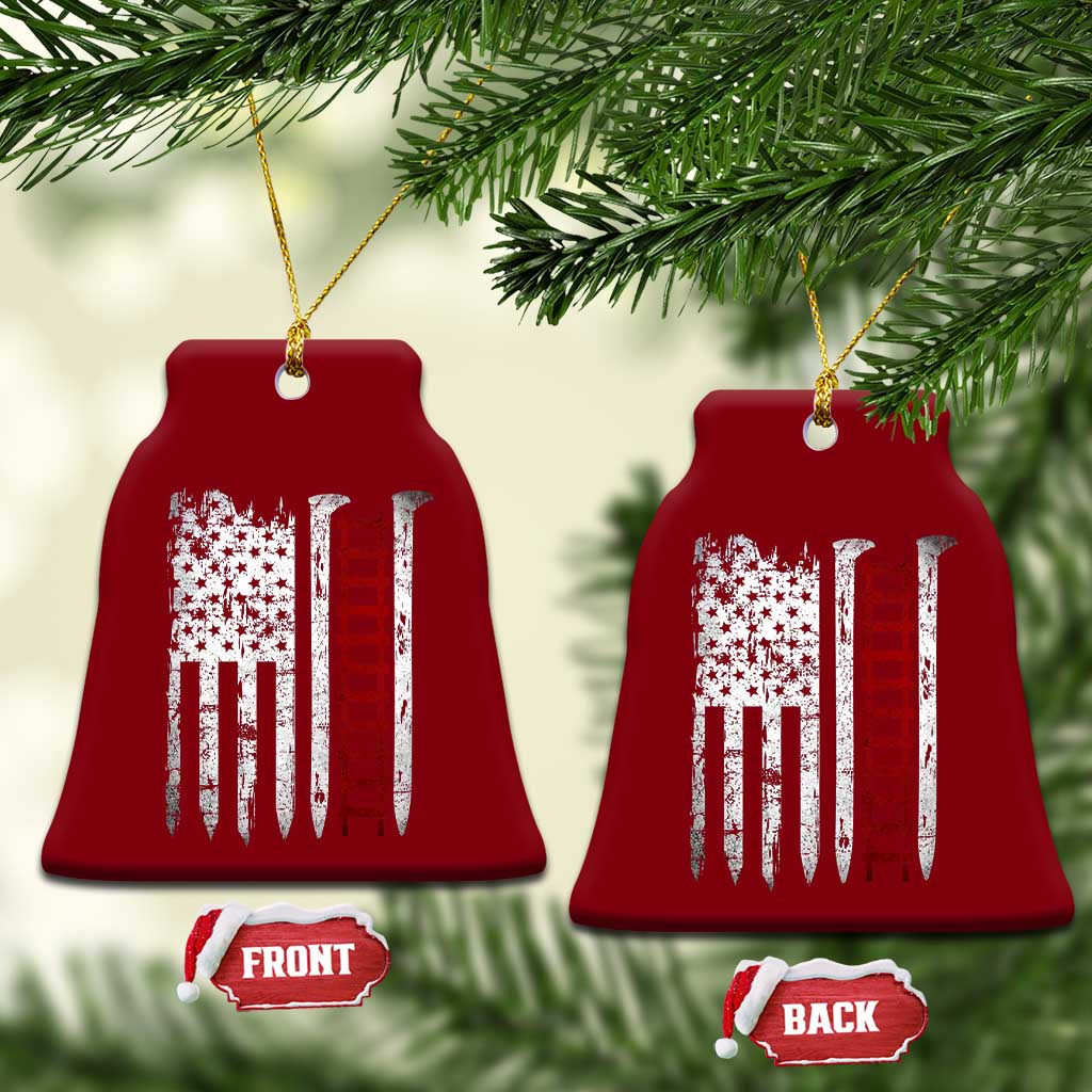 American Flag Railroad Ceramic Ornament Railway Workers Track Spike Graphic TS10 Print Your Wear