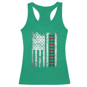 American Flag Railroad Racerback Tank Top Railway Workers Track Spike Graphic TS10 Irish Green Print Your Wear