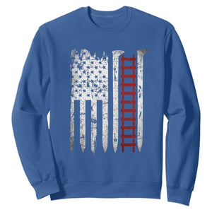 American Flag Railroad Sweatshirt Railway Workers Track Spike Graphic TS10 Royal Blue Print Your Wear