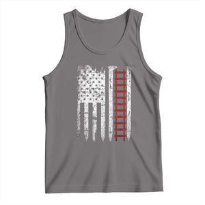 American Flag Railroad Tank Top Railway Workers Track Spike Graphic TS10 Deep Heather Print Your Wear