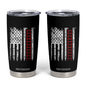 American Flag Railroad Tumbler Cup Railway Workers Track Spike Graphic TS10 Black Print Your Wear