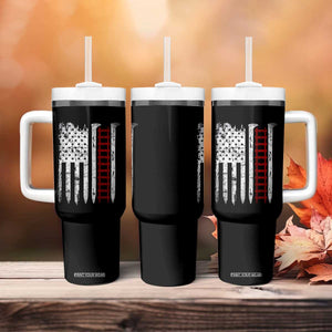 American Flag Railroad Tumbler With Handle Railway Workers Track Spike Graphic TS10 Print Your Wear