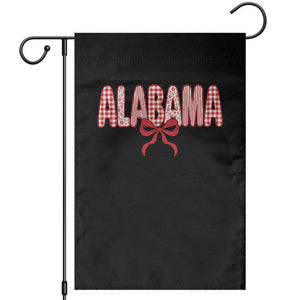 Alabama Coquette Bow Gingham Game Day Spirit Graphic Garden Flag
