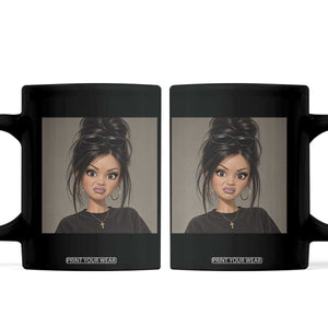 Funny Side Eye Doll Coffee Mug Stank Face Doll Girl Funny Meme