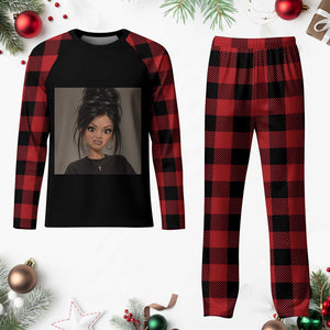 Funny Side Eye Doll Plaid Pajama Set Stank Face Doll Girl Funny Meme