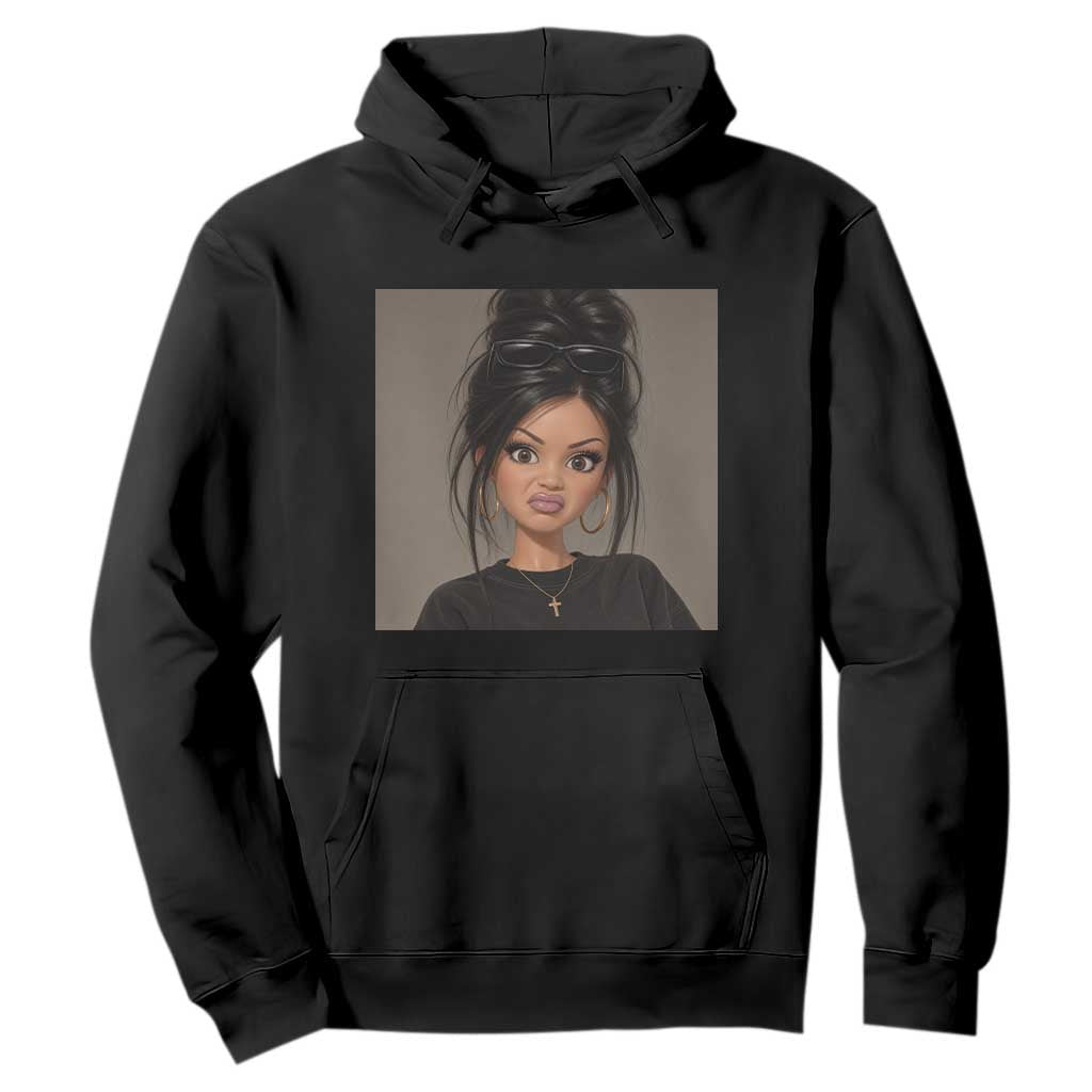 Funny Side Eye Doll Hoodie Stank Face Doll Girl Funny Meme