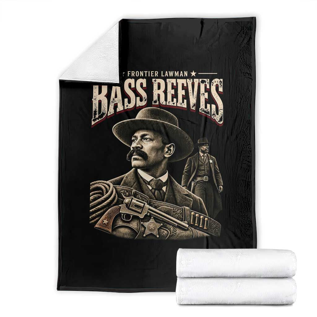 Bass Reeves Black History Month Throw Blanket Frontier Lawman US Deputy Marshal