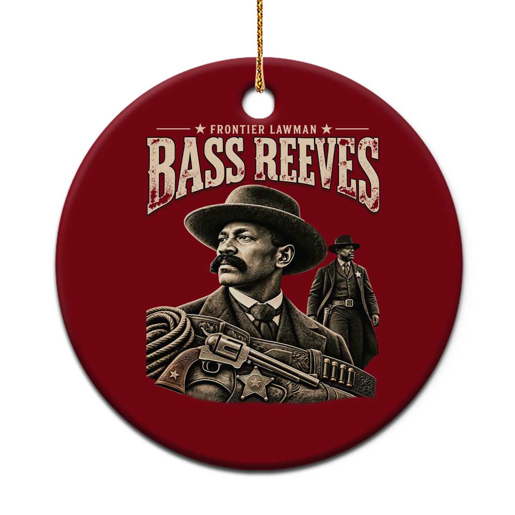 Bass Reeves Black History Month Ceramic Ornament Frontier Lawman US Deputy Marshal