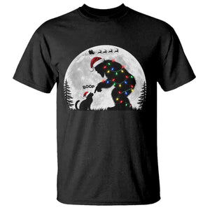 Christmas Bigfoot Boop Cat Nose T Shirt Funny Cryptid Full Moon Sasquatch