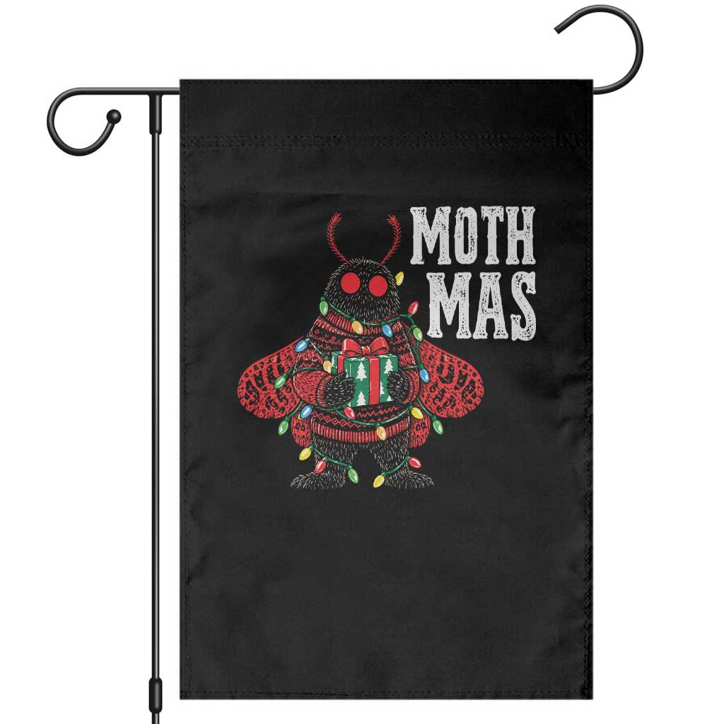 Merry Mothmas Cute Mothman Christmas Garden Flag
