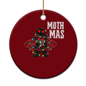 Merry Mothmas Cute Mothman Christmas Ceramic Ornament