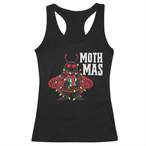 Merry Mothmas Cute Mothman Christmas Racerback Tank Top