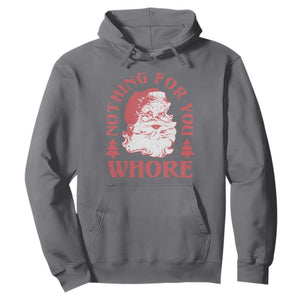 Christmas Santa Hoodie Vintage Nothing For You Whore Family Xmas TS10 Charcoal Print Your Wear