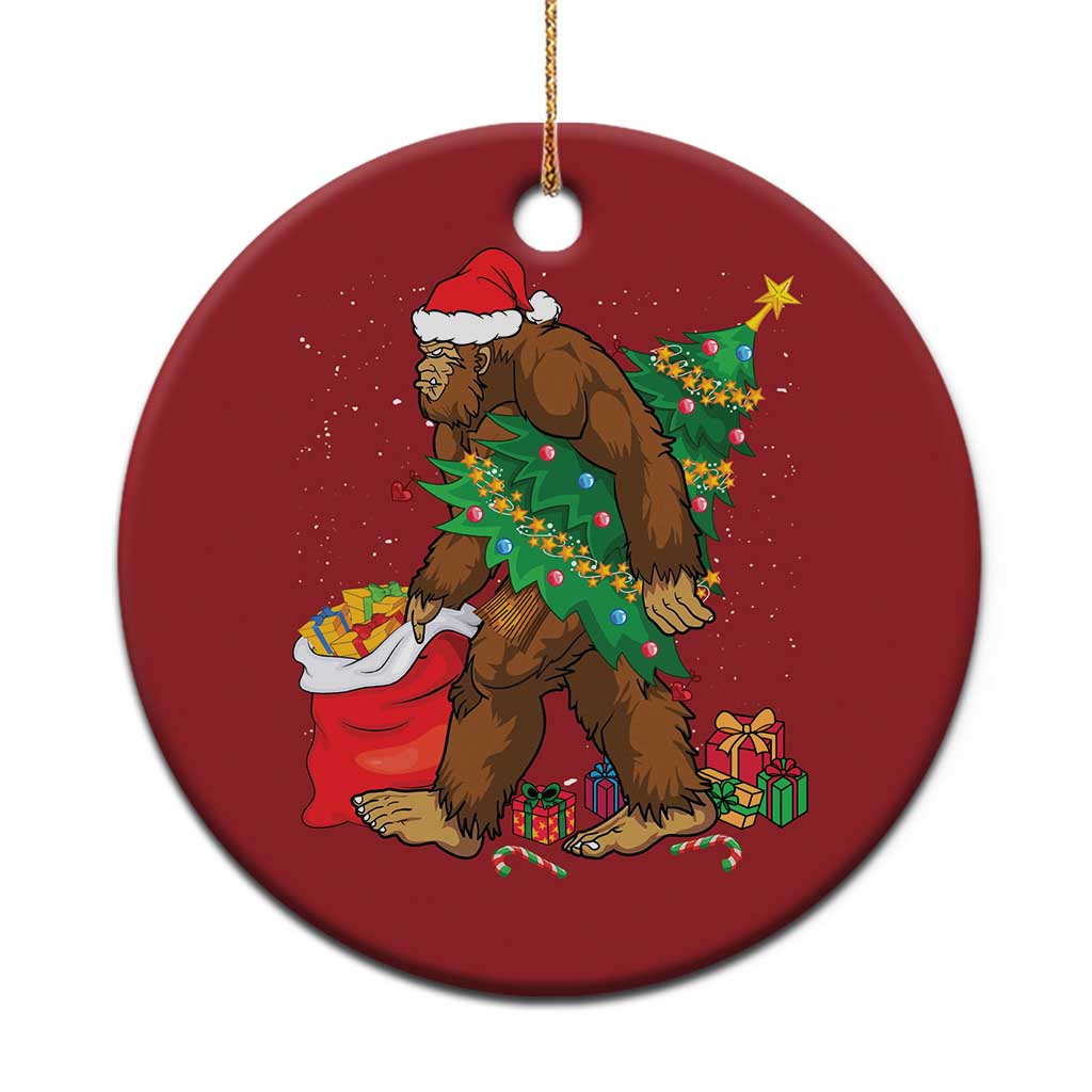 Bigfoot Christmas Christmas Ornament Believe Sasquatch Lovers Xmas Tree Lights TS10 Print Your Wear