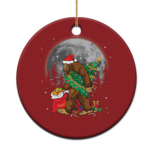 Bigfoot Christmas Tree Lights Christmas Ornament Believe Xmas Sasquatch Lovers Ugly Gift TS10 Print Your Wear