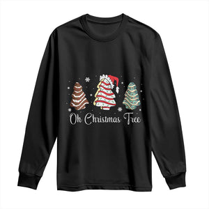 Funny Oh Christmas Tree Cakes Long Sleeve Shirt TS10 Black Print Your Wear