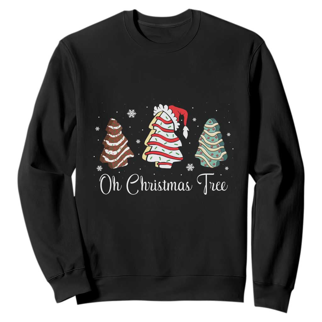 Funny Oh Christmas Tree Cakes Sweatshirt TS10 Black Print Your Wear